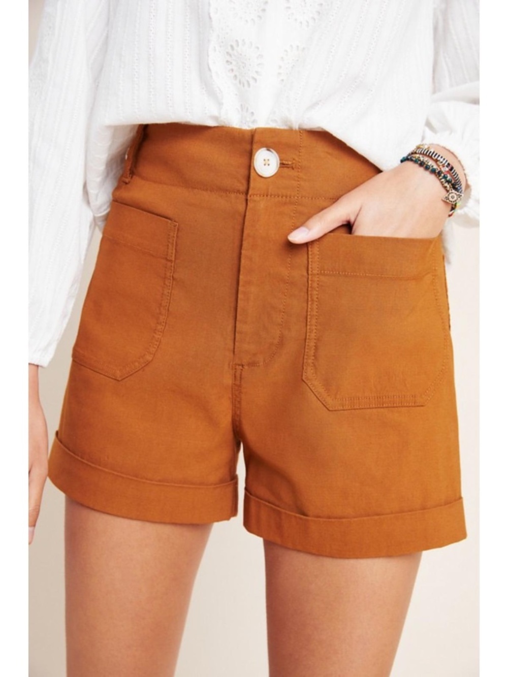 Maeve Anthropologie Colette Patch Pocket Shorts